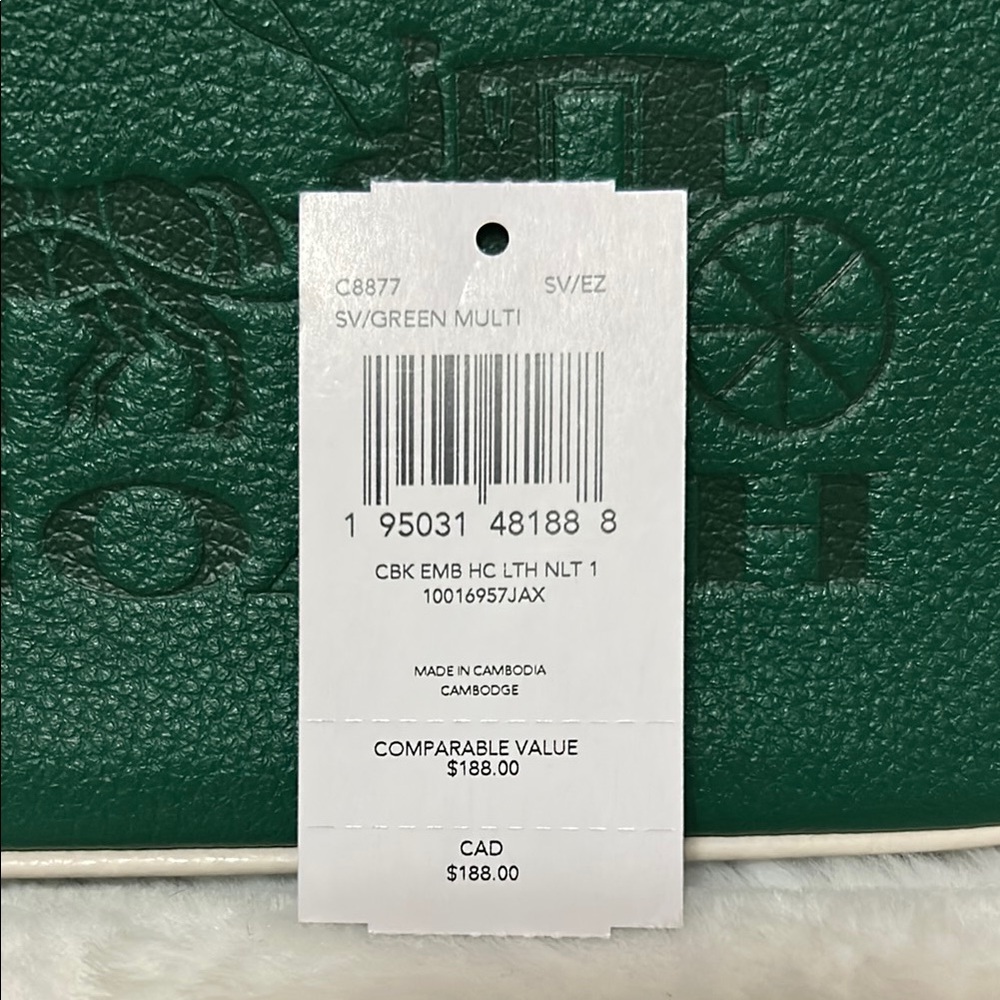 Coach Nolita 19 Pebble Mulit Green Leather Purse/Wristlet - Picture 2 of 10